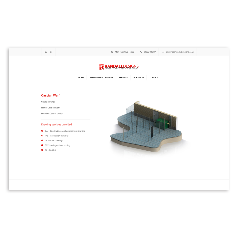Randall Designs homepage