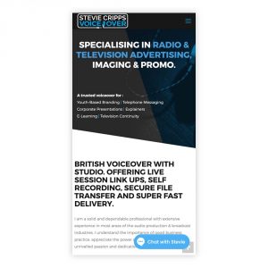 Stevie Cripps website design